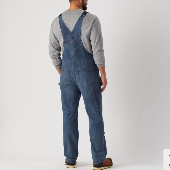 Duluth Men's Double Flex Denim Bib Overalls - Picture 2 of 12